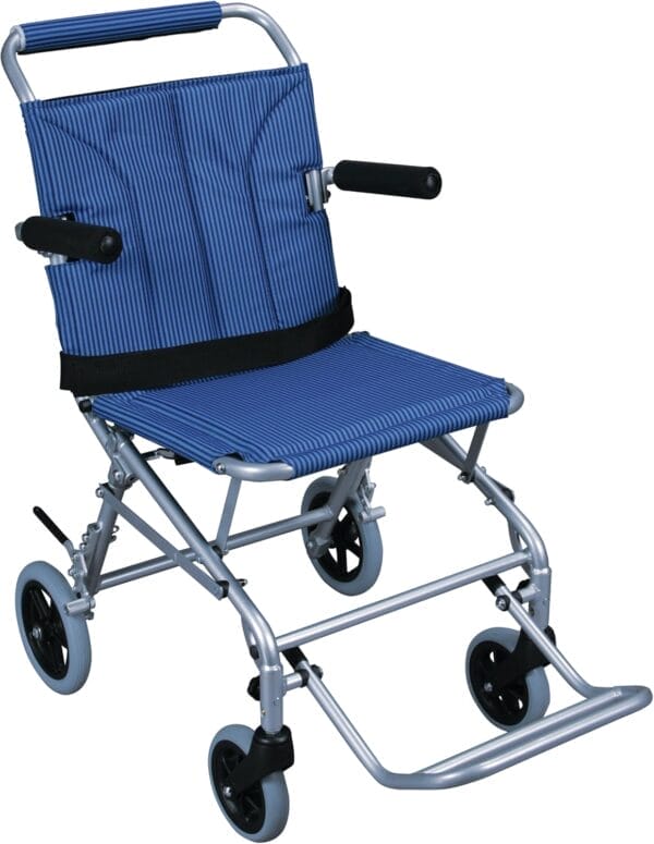 Drive Medical Lightweight Folding Transport Wheelchair With Carry Bag & Flip-Backs Arms