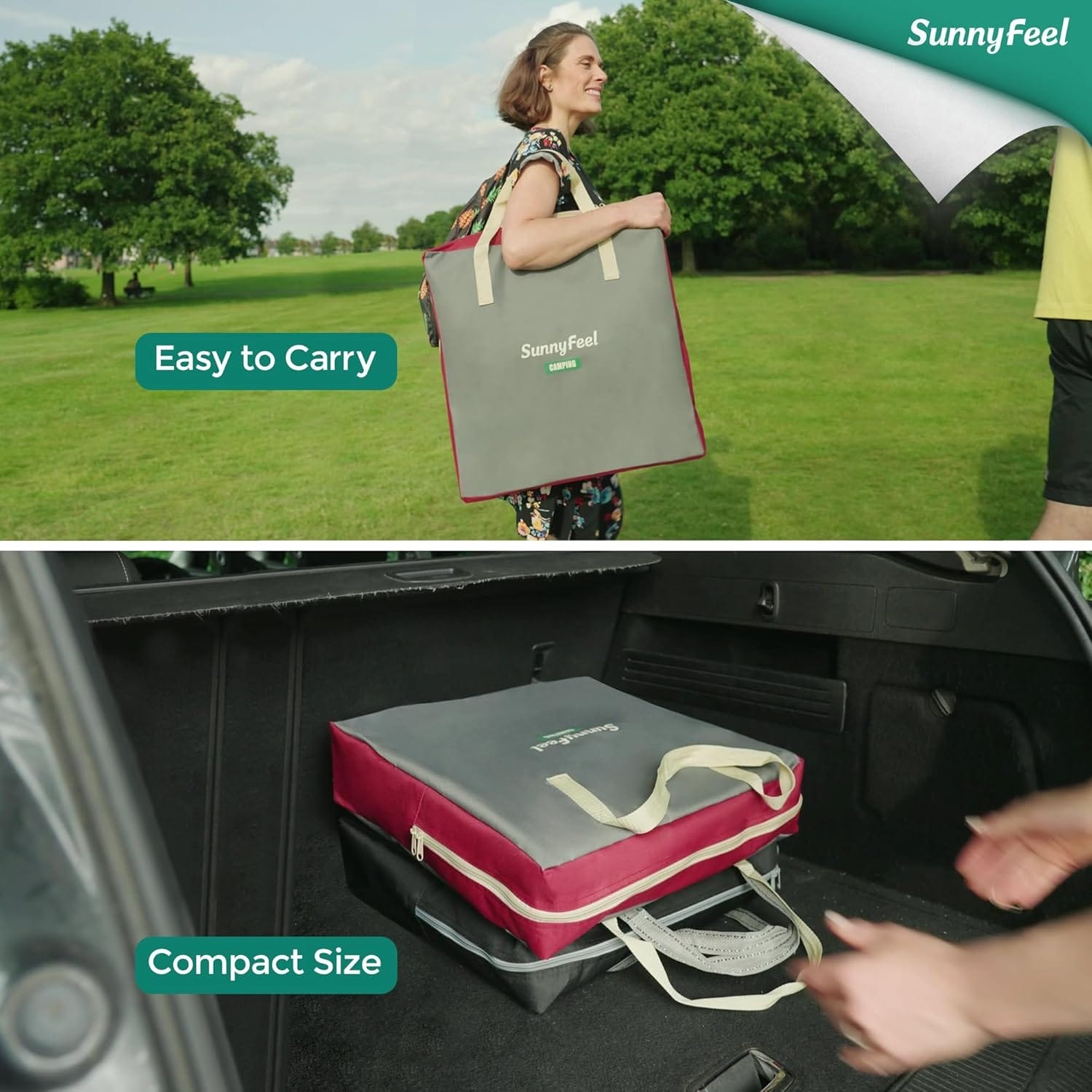 SUNNYFEEL Oversized Camping Directors Chair 2 Pack, Portable Folding Lawn Chairs for Adults Heavy Duty with Side Table,Pocket for Beach, Fishing,Picnic,Concert Outdoor, Foldable Camp Chairs - Image 6