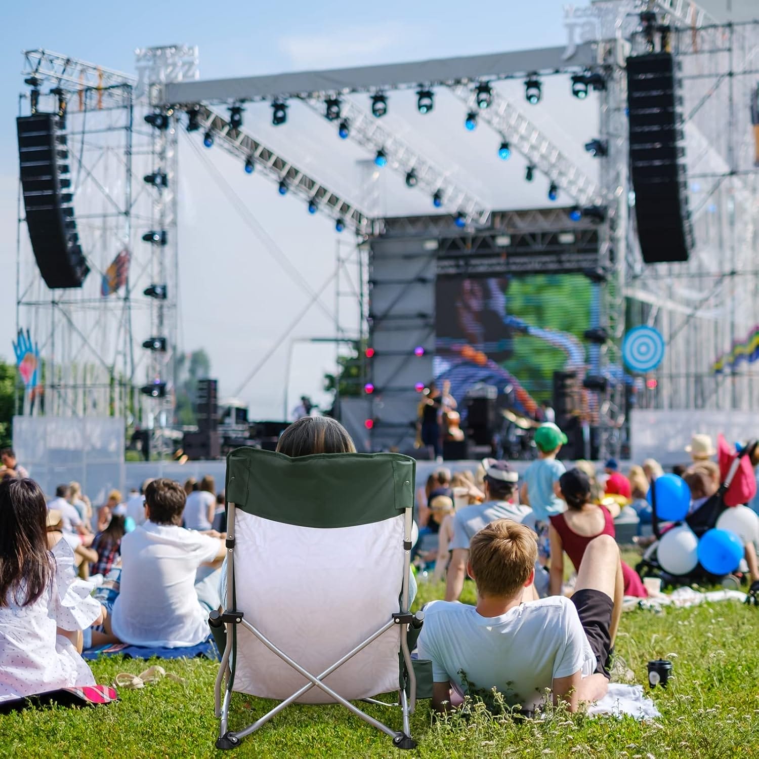 VILLEY Low Beach Chair, High Back Folding Adult Chair, Lightweight & Portable for Outdoor, Beach, Camping, Lawn, Music Festival, with Cup Holder & Carry Bag - Vintage Green Leaves - Image 7