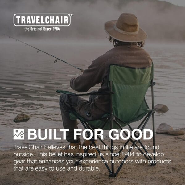 Travel Chair C-Series Rider Chair, Foldable and Portable Camping Chair, Black - Image 6
