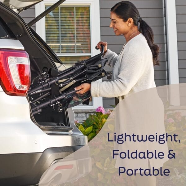 Medline Foldable Transport Chair w/Microban for Seniors & Post-Surgery Patients (300 lb. Weight Capacity), White - Image 2