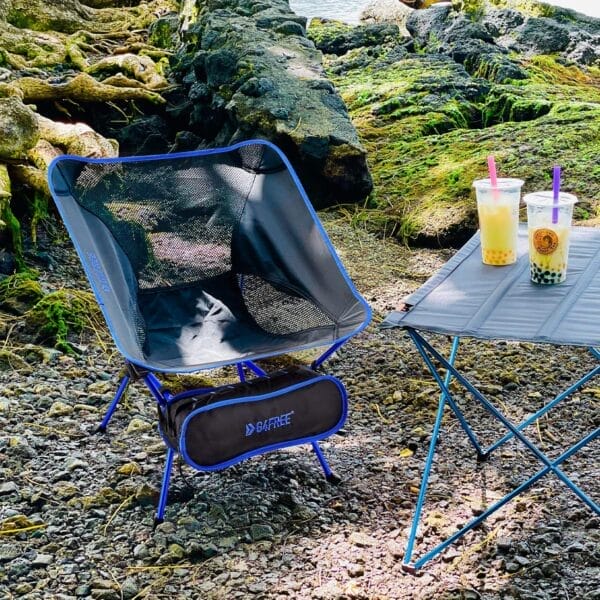 G4Free Folding Camping Chairs, Ultralight Compact Backpacking Folding Chairs Lawn Chairs Heavy Duty 330lbs with Side Pockets Packable for Outdoor Camp Travel Beach Picnic Gardening Travel Hiking - Image 7